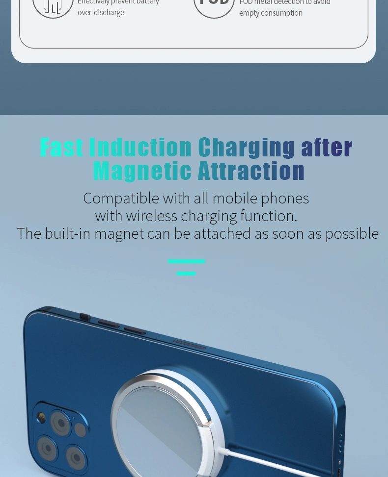 Hot Sell 15W Phont Stand Fast Charging Universal Magnetic Wireless Charger