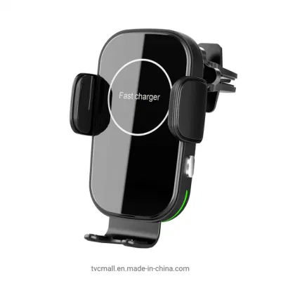 Support de chargeur de voiture sans fil Cw16 15W, charge rapide, support de téléphone à ventouse, chargeur de voiture